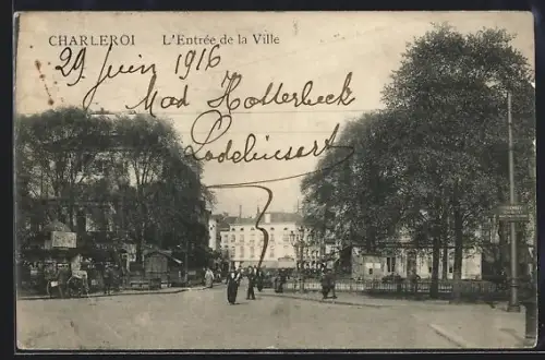 AK Charleroi, L`Entrée de la Ville