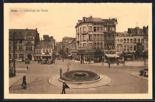 AK Liége, L`Horloge en fleurs
