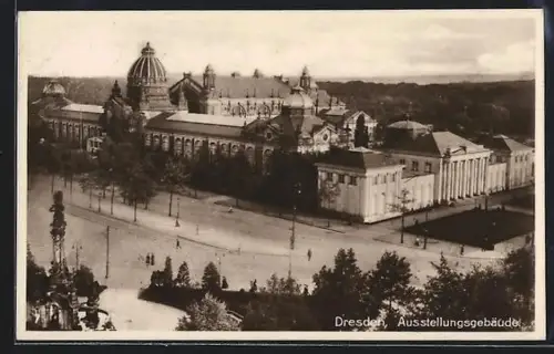 AK Dresden, Blick auf das Ausstellungsgebäude