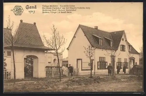 AK Gand, Exposition Internationale et Universelle de Gand 1913, Village Moderne