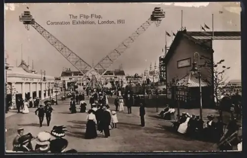 AK London, Coronation Exhibition 1911, The Flip-Flap