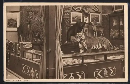 AK London, British Empire Exhibition 1924, Patiala State Court