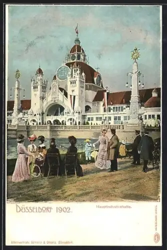 AK Düsseldorf, Industrie-Ausstellung 1902, Hauptindustriehalle