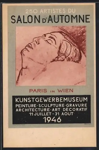 AK Wien, Erste Ausstellung des Pariser Herbstsalons 1946, Salon d`Automne