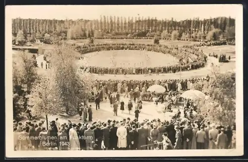 AK Berlin-Charlottenburg, Ausstellung Sommerblumen am Funkturm 1943