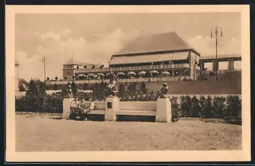 AK Leipzig, Internationale Baufachausstellung 1913, Haupt-Café von Emil Richter