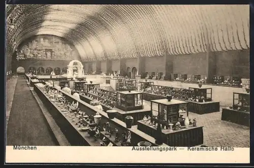 AK München, Ausstellungspark-Keramische Halle