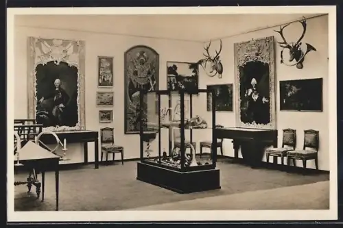 AK Frankfurt a. M., Internationale Ausstellung 1927, Musik im Leben der Völker, Hessische Abteilung