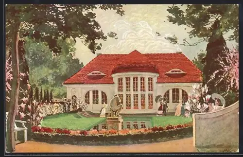 AK Dresden, Internationale Photographische Ausstellung 1909, Atelierhaus