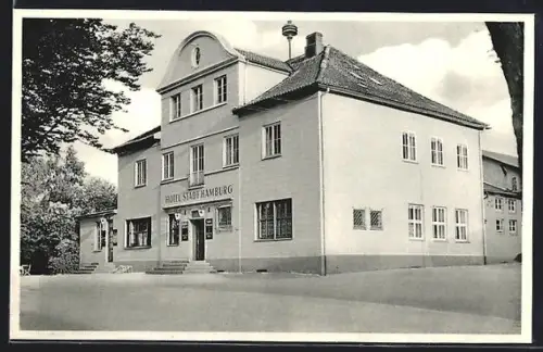 AK Schwarzenbek i. Lbg., Hotel Stadt Hamburg