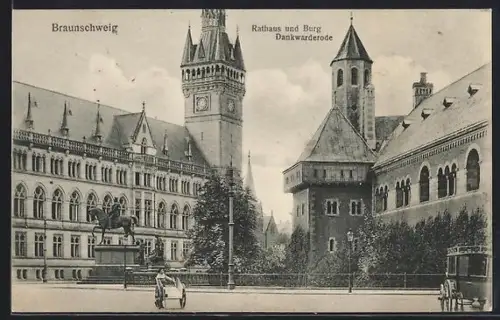 AK Braunschweig, Rathaus und Burg Dankwarderode