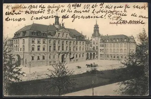 AK Frankfurt-Westend, Neues Museum und Senckenbergische Bibliothek