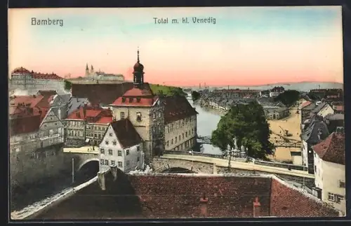 AK Bamberg, Totalansicht mit kl. Venedig