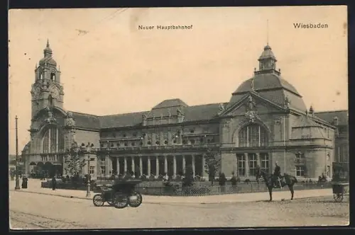 AK Wiesbaden, Neuer Hauptbahnhof
