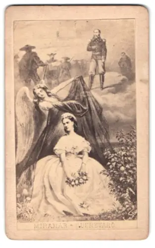 Fotografie unbekannter Fotograf und Ort, Charlotte von Belgien, Kaiserin von Mexiko, Kaiser Maximilian von Mexiko