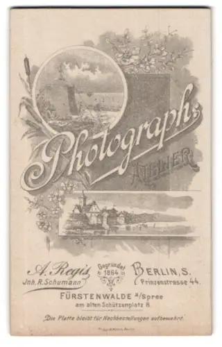 Fotografie A. Regis, Berlin, Prinzenstrasse 44, Zelt an der Küste, Uferpartie mit Badenden