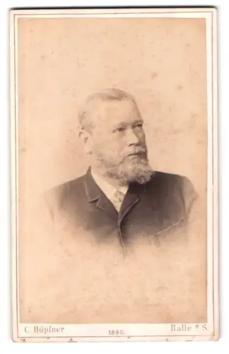 Fotografie C. Höpfner, Halle a. S., Poststrasse 13, Gustav Schaaf, Leiter der Zuckerfabrik Landsberg bei Halle