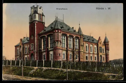 AK Hörde i. W., Blick auf das Kreishaus