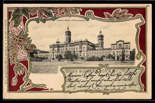 AK Hannover, Technische Hochschule mit Passepartoutrahmen