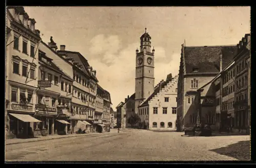 AK Ravensburg, Blaserturm und Rathaus