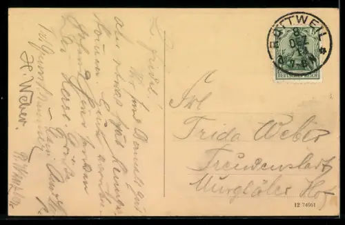 AK Rottweil a. N., Partie am Lehrer-Seminar