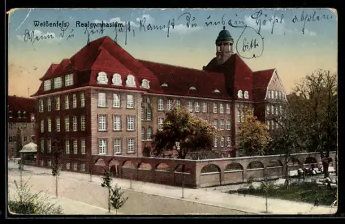 AK Weissenfels, Ansicht vom Realgymnasium