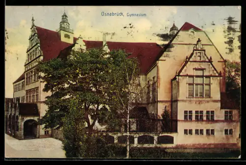 AK Osnabrück, Ansicht vom Gymnasium