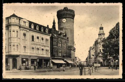 AK Cottbus, Strassenpartie mit Spremberger Tor