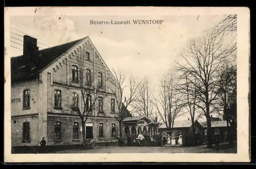 AK Wunstorf, Reserve-Lazarett im Hotel zum Ritter