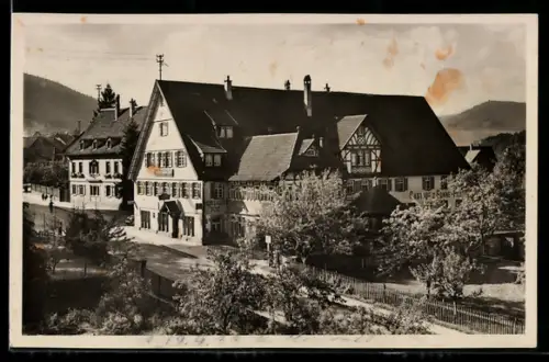 AK Klosterreichenbach b. Freudenstadt, Hotel u. Pension Sonne-Post