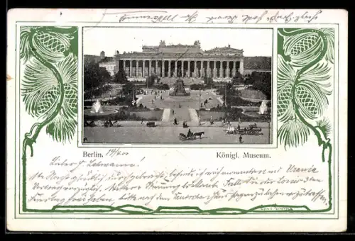 AK Berlin, Königliches Museum aus der Vogelschau
