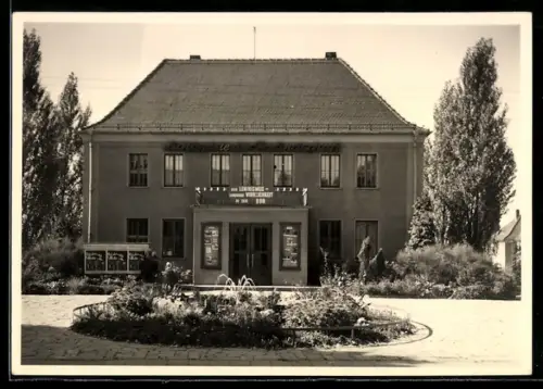 AK Wünschendorf /Elster, Lichtspiele der Freundschaft, Kino