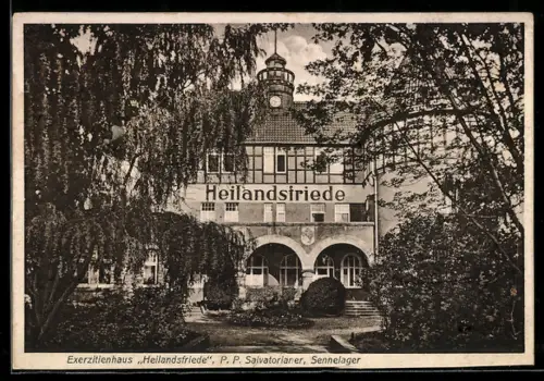 AK Paderborn, Truppenübungsplatz Sennelager, Exerzitienhaus Heilandsfriede, P. P. Salvatorianer