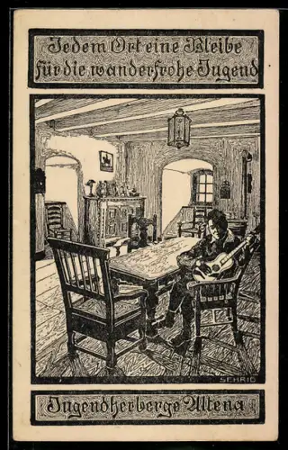 AK Altena, Jugendherberge, Innenansicht