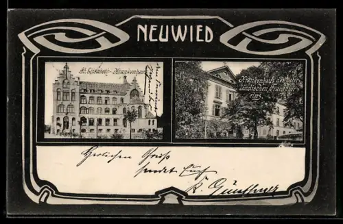 AK Neuwied, St. Elisabeth-Krankenhaus und Krankenhaus des vaterländischen Frauenvereins