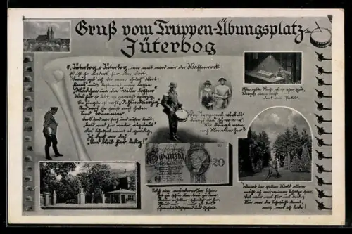 AK Jüterbog, Truppenübungsplatz, zwanzig Reichsmark