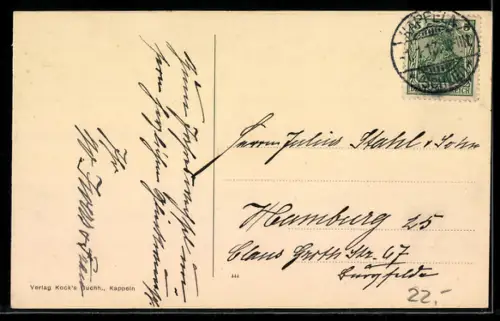 AK Rabelsund, Gehöft am Wasserufer