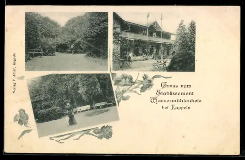 AK Kappeln, Gasthaus Wassermühlenholz