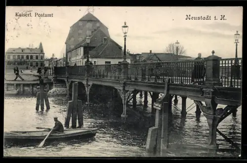 AK Neustadt i. H., Kaiserliches Postamt