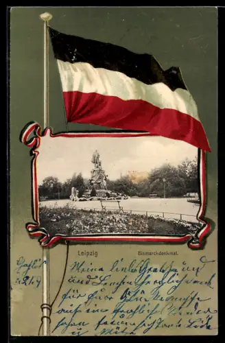 AK Brotterode, Preussischer Gasthof, Flagge