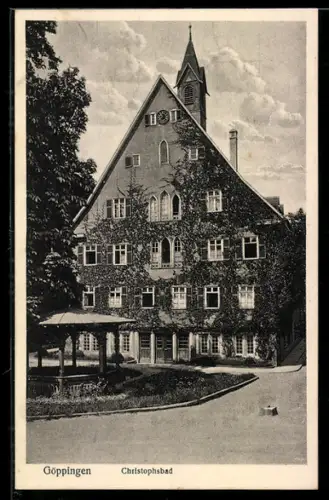 AK Göppingen, Christophsbad mit Pavillon