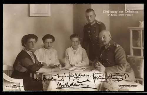 AK der Grossherzog von Oldenburg im Kreise seiner Familie