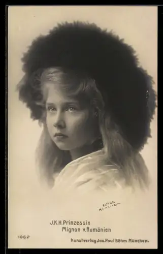 AK Prinzessin Mignon von Rumänien