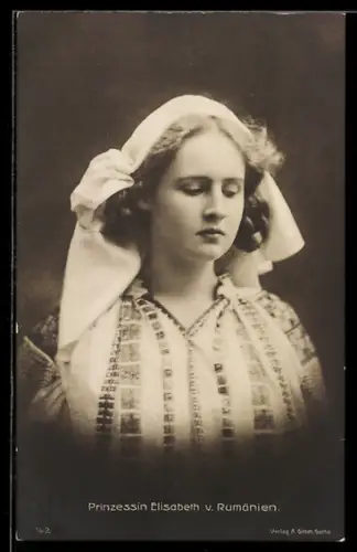 AK Prinzessin Elisabeth von Rumänien