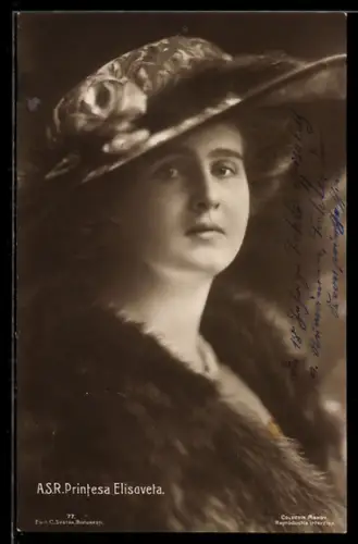 AK Printesa Elisaveta, Prinzessin von Rumänien