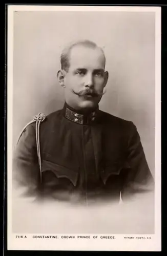 AK König Constantin von Griechenland in Uniform