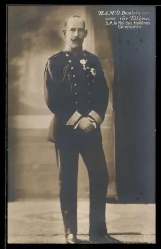 AK S. M. le Roi des Hellènes Constantin, Portrait