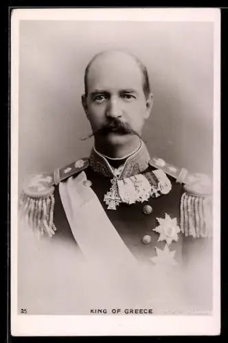 AK König Georg I. von Griechenland in Uniform