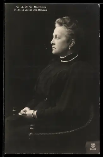 AK S. M. La Reine des Hellènes, Portrait