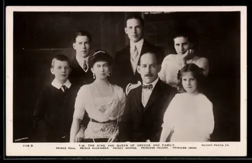 AK The King & Queen of Greece and Family